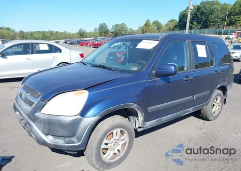 2002 Honda Cr-V Ex из США, поврежденный, VIN JHLRD78872C055970